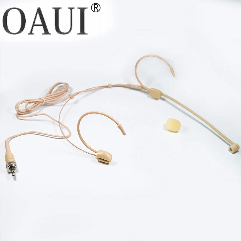 

Electret Condenser Headworn Headset Microphone 3.5mm Jack TRS Locking For Sennheiser Bodypack 3.5mm Stereo Lock Profession