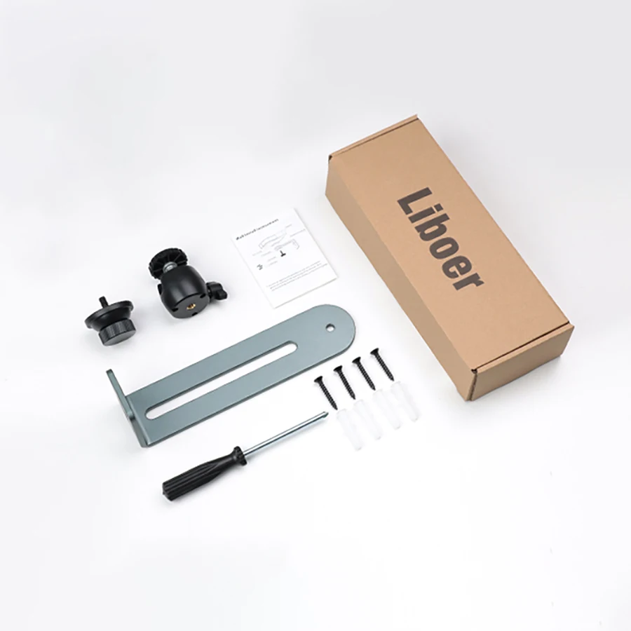 תושבת מקרן קיר עמידה ועמידה מתכת אלומיניום מתכווננת במגוון זוויות תואמת לרוב המקרנים