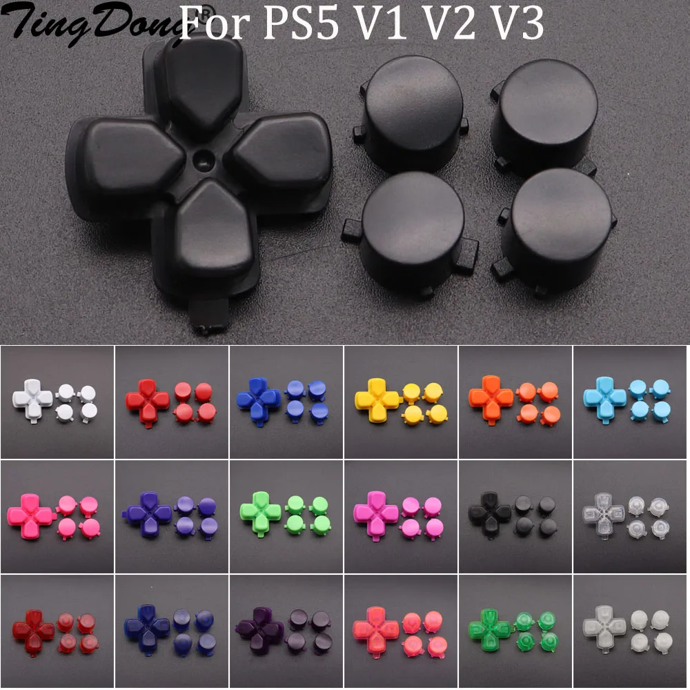 Per Ps5 V1 V2 V3 Funzione Di Direzione Pulsanti Chiave Per Ps5 Bdm-010 030 Pulsante Controller Abxy Cross D-Pad Jelly Button Sostituzione