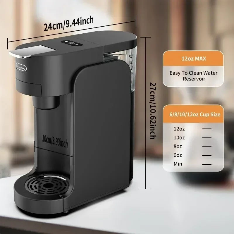 Coffee Machine 110V-240V Capsule Coffee Maker Machine Portable Automatic 3.5bar Capsule/powder Dual Purpose Cafetera Espresso