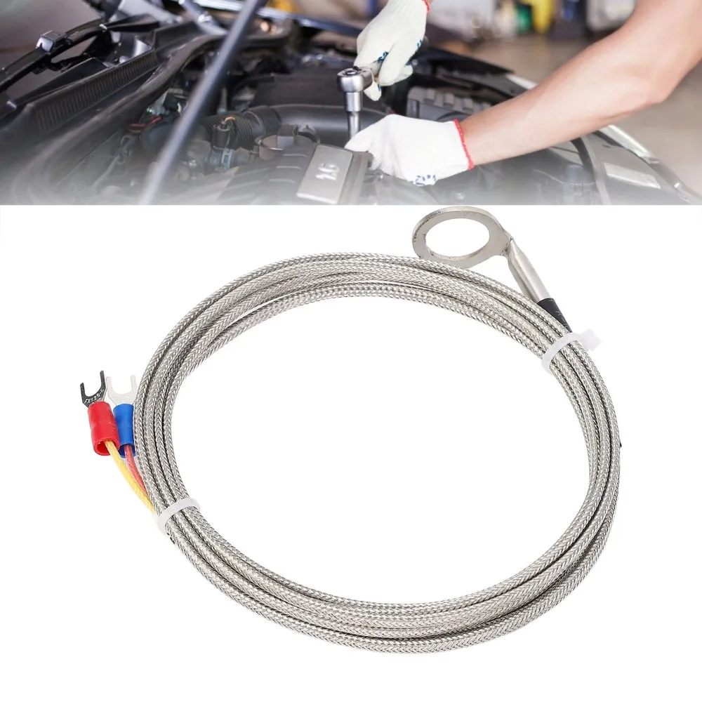 Enhanced Stainless Steel K Type Thermocouple Probe with Angled Bend and Fast Response (-40~1000°C)