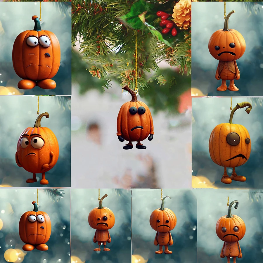 Halloween Wooden Pumpkin Letter Tree Decoration - Ghost Table Decor for Ghost Festival, Dead Party, Trick-or-Treat Day - Image 5