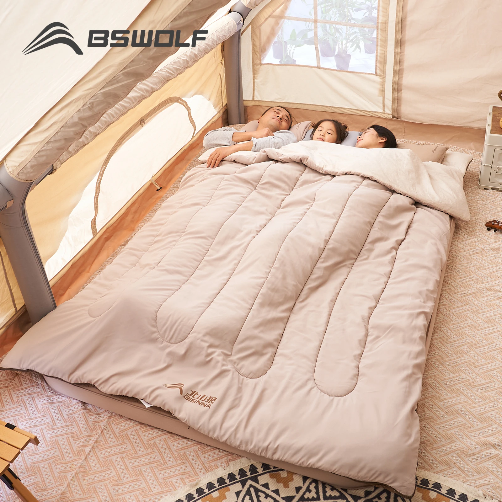 2-Person Detachable Camping Sleeping Bag 5