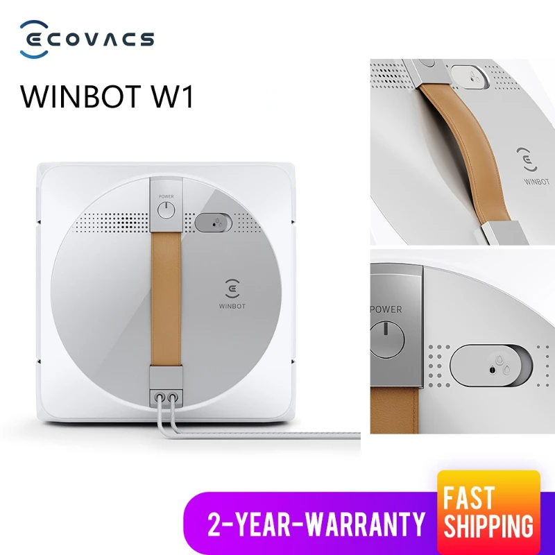 

ECOVACS-WINBOT W1S PRO, 2800PA, inteligente, anticolстная, автоматическая деталь для продажи, 60 мл, большая емкость для воды, WIN-SLAM3.0
