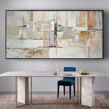 Geometric Hand-Painted Wall Art 1