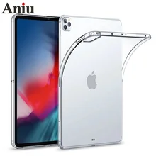 

Shockproof Silicone Case For Apple iPad Pro 11 12.9 2018 2020 2021 Flexible Bumper Clear Transparent Funda Back Cover