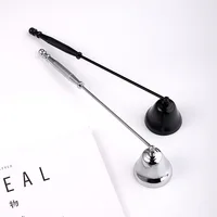 Candle Cover Bell-shape Long Handle Candle Holder Stainless Steel Candle Extinguisher Home Accessories Decoration Match Trimming 6