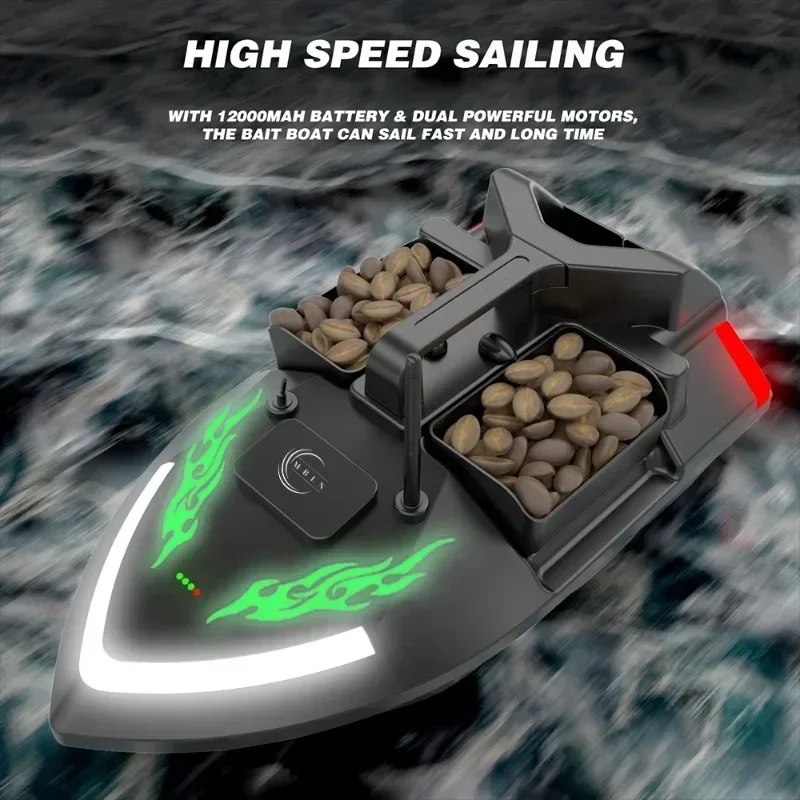 Rc Bait Boat RC Nesting Boat Battery 18000mAh Fishing Bait Boat