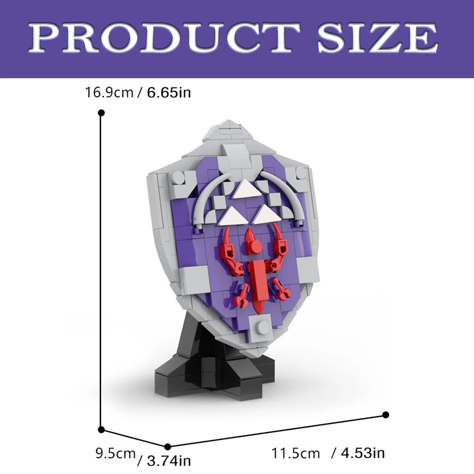 269PCS Hylian Shield Building Blocks Set, Popular Game Model Figure Figure Collectibles, Gift for Kids Adults