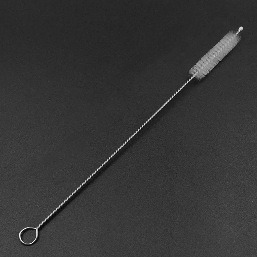 Straw Cleaner Brush Drinks Straw Cleaner Stainless Steel Soft Bristles Multifunctional