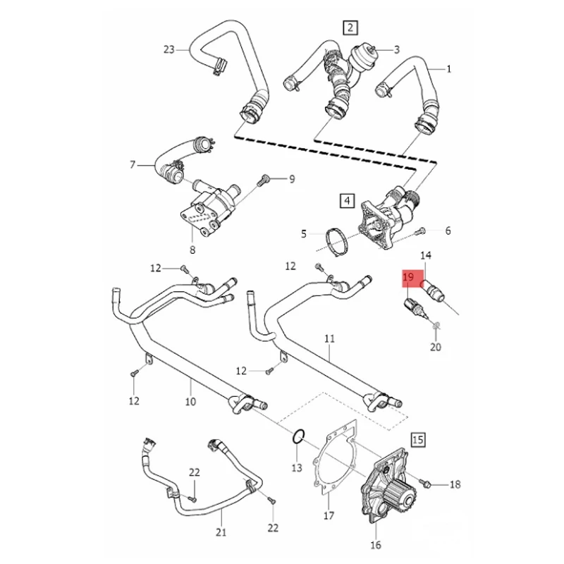 31339941 Temperature sensor XC 90