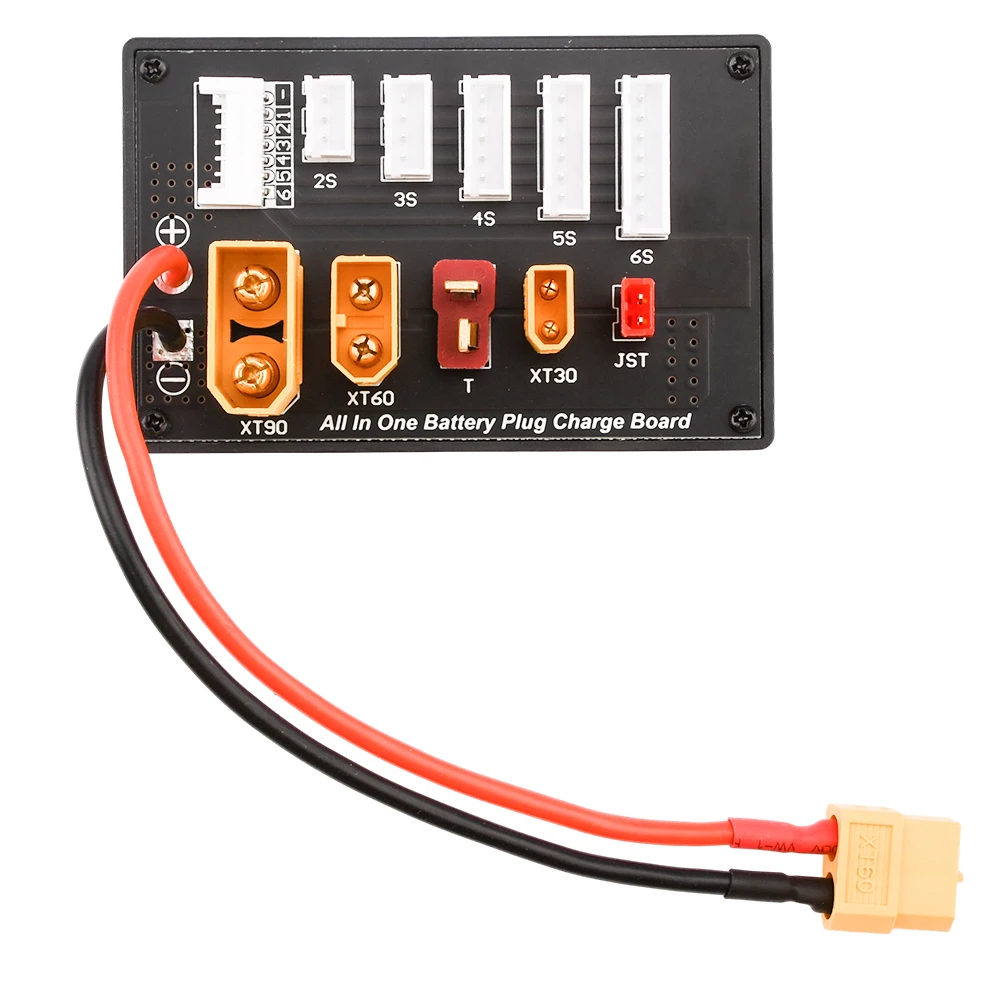 Chargeur multiport 2S-6S avec câble silicone 14AWG et connecteurs banane/XT60