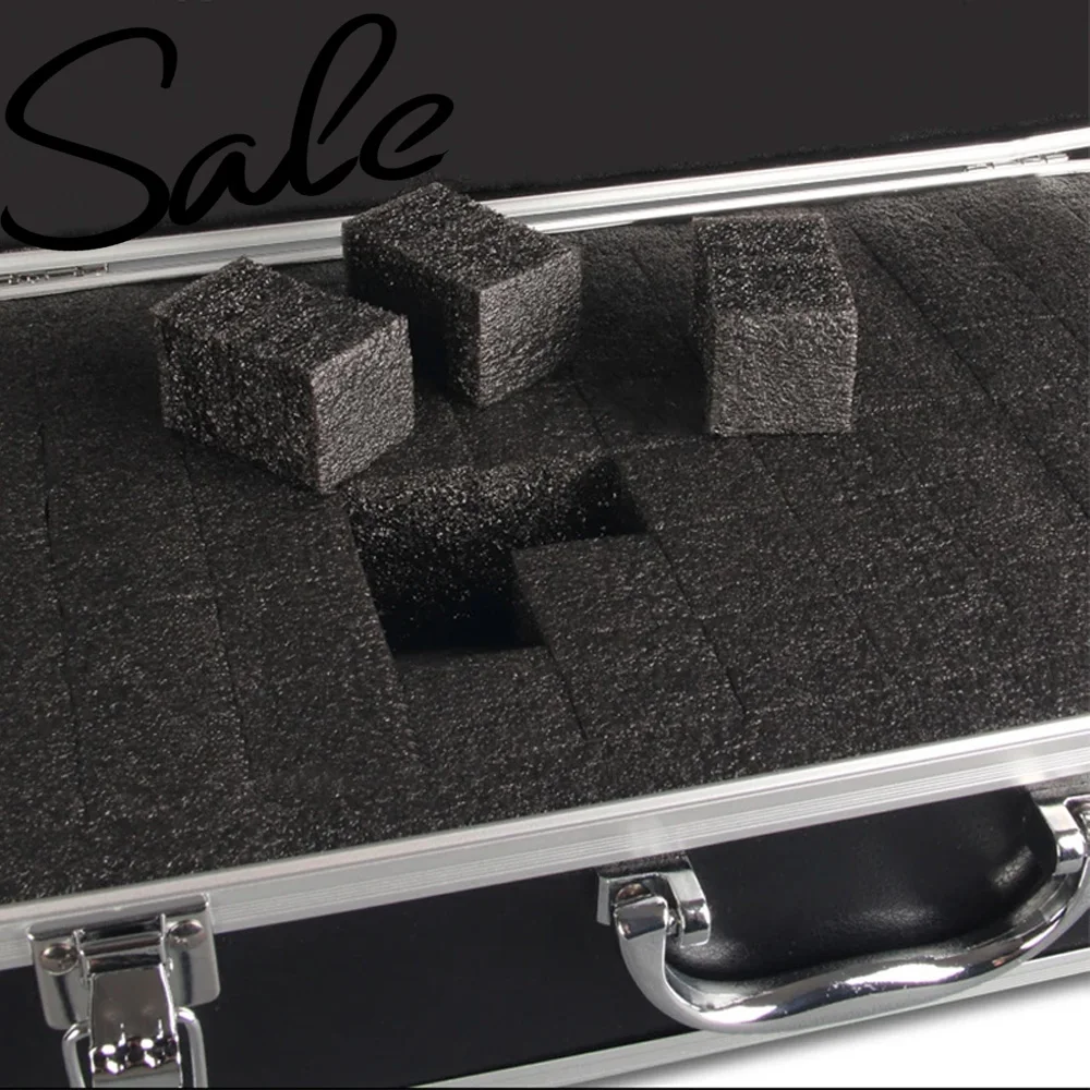 Aluminum Tool Box Portable Instrument Box Storage Case with Sponge ...