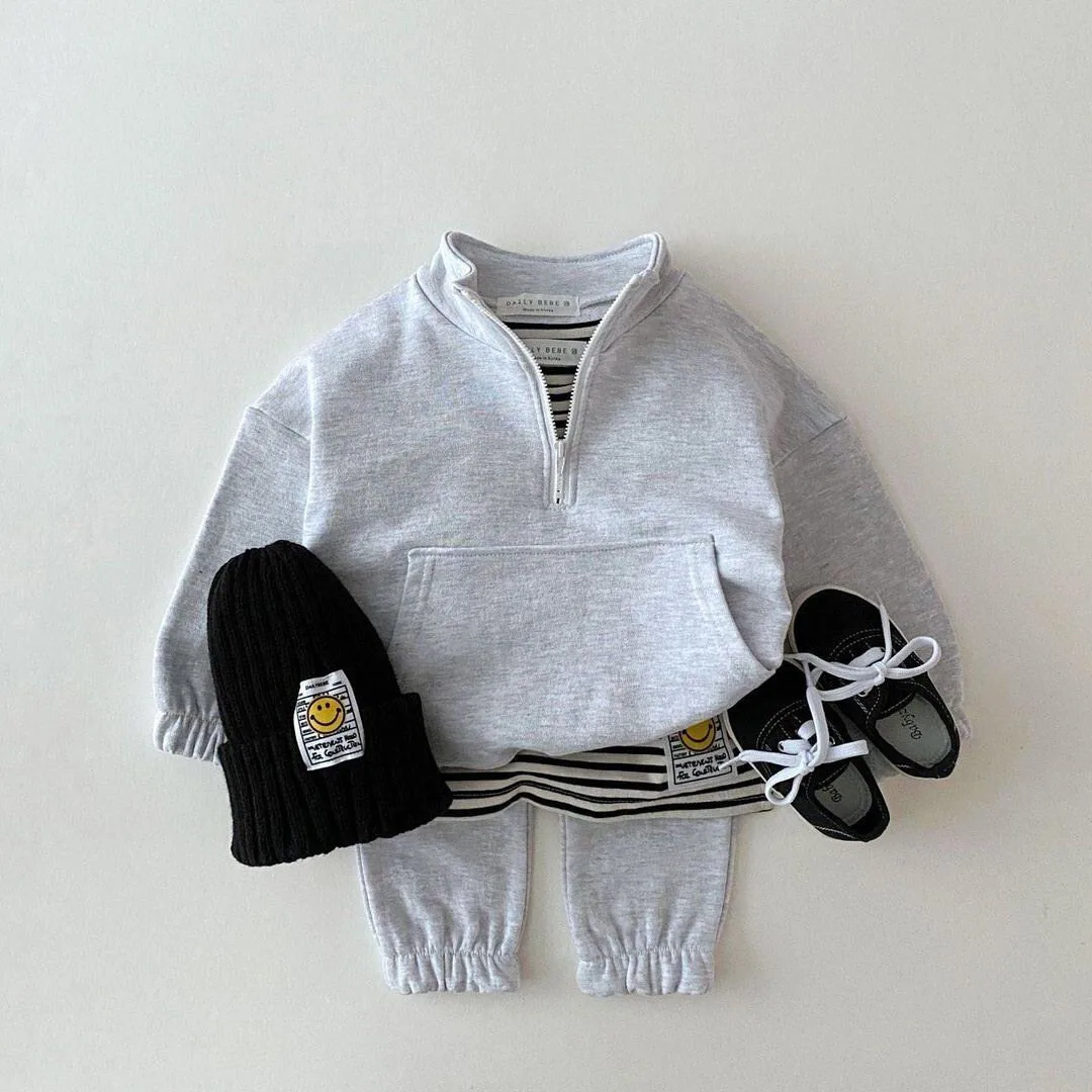 Baby Toddler Letter Hoodie & Pants Set 4
