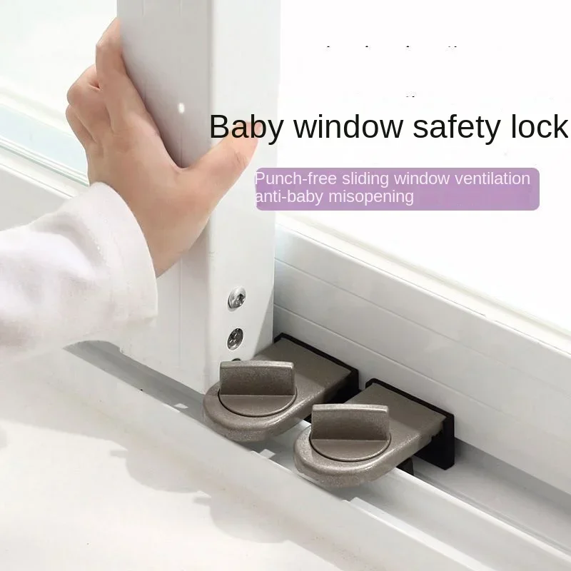 1/2PC Doors Security Anti-theft Lock Window Sliding Door Lock Sliding Sash Stopper Cabinet Locks Straps Wholesale Top Quality