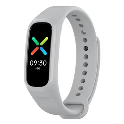 Silicone Waterproof Sports Strap Bracelet - Fashionable Replacement Wristband (Grey)