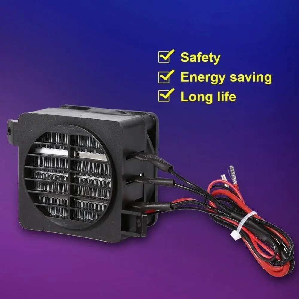 12V 100W Car Air Heater Fan Constant Temperature PTC Electric Heating Element