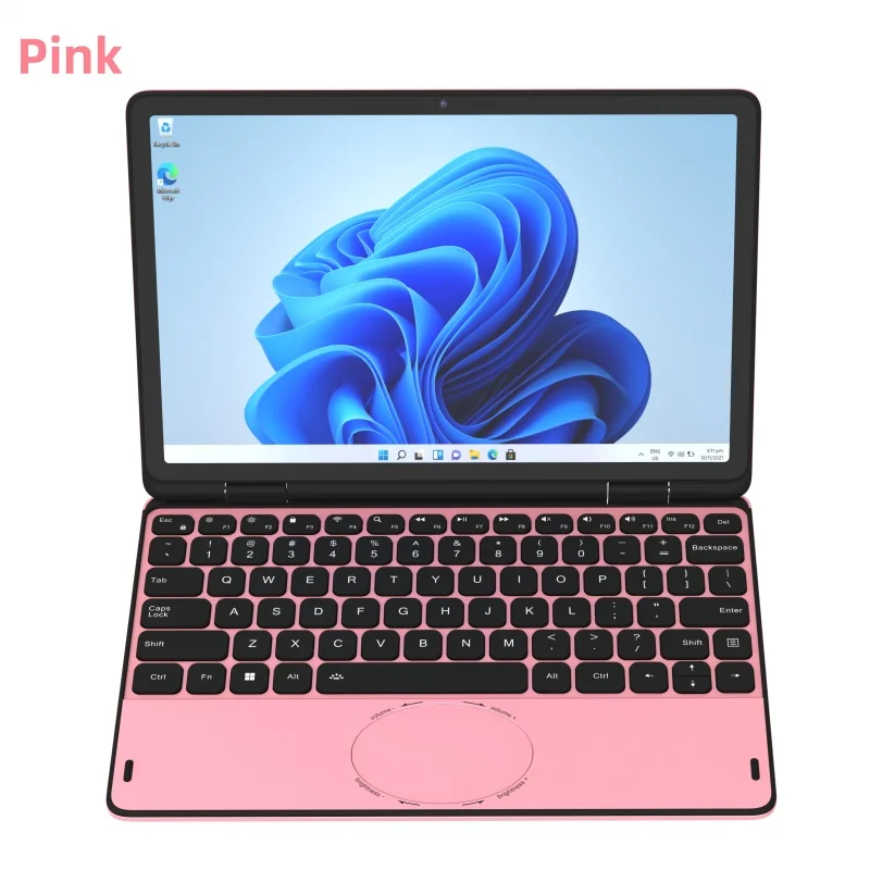 Pink 2024 New 11" Touch Screen Intel Celeron N100  4 Core 4 Thread 3.4GHz  Laptop PC Cheap Win 11 Laptops Computer For Business 2