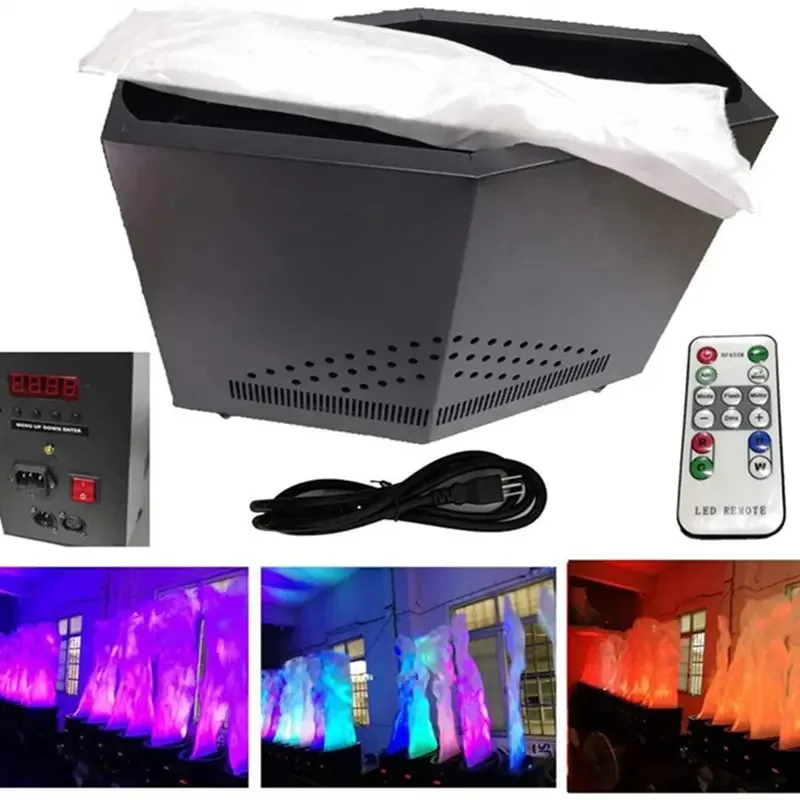 새로운 LED RGB 시뮬레이션 효과 크리스마스 실크 불꽃 효과 무대 조명 Dj 나이트 클럽 불꽃 기계에 대한 원격 제어