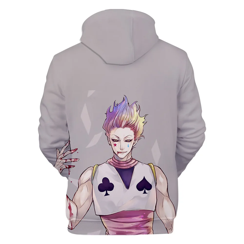 plain white hoodie 2022Hot Sale Creative Comic Hunter X Hunter Hisoka 3DHoodies Sweatshirts Men/Women Long Sleeve Hoodie Fashion Casual Anime Pullo black sweatshirt