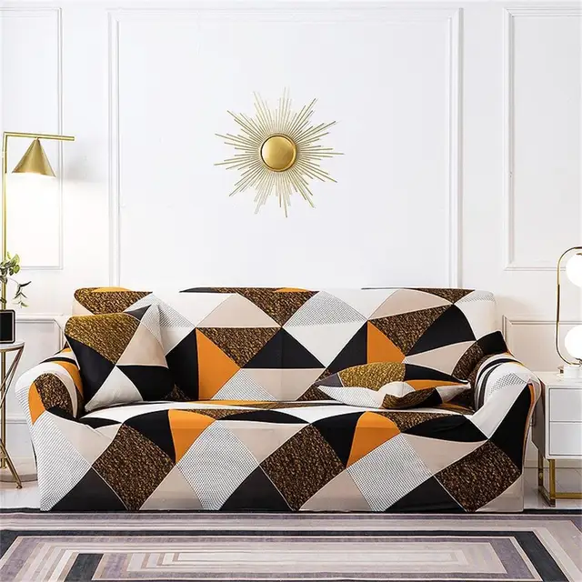 Stretch Printed Sofa Slipcover Elastic Sofa Covers for Living Room L
