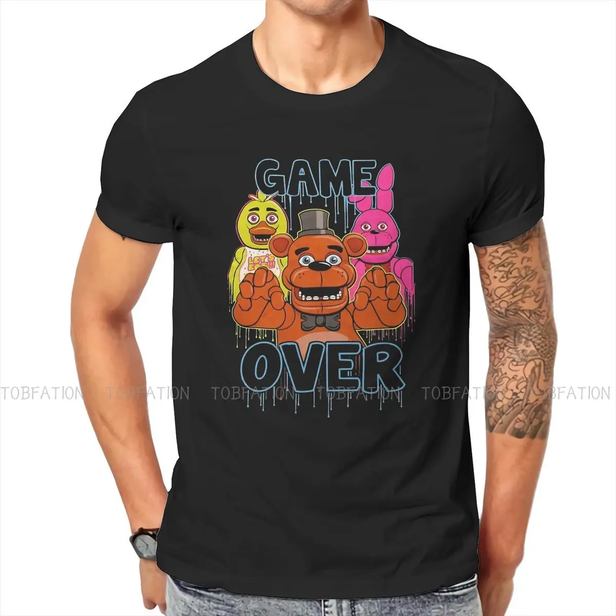 Game Over Fnaf Game T Shirt Classic Alternative Loose O-Neck TShirt Top  sell Harajuku Men's Short Sleeve - AliExpress Men's Clothing