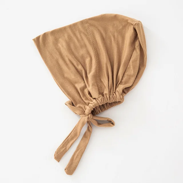 82 couleurs cravate dos sous-embouts mode femmes intérieur Hijab casquette musulmane Bonnet plaine islamique coton Spandex Jersey DEW sous-écharpe