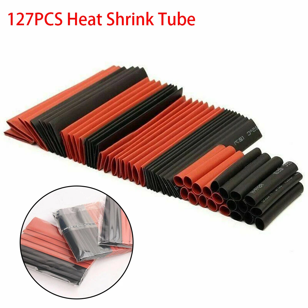 127pcs Auto elektrische Kabel Heat Shrink Tube Schlauch Wrap Sleeve sortiert 7 Größen 127pcs Auto elektrische Kabel Heat Shrink Tube Schlauch Wrap Sleeve sortiert 7 Größen