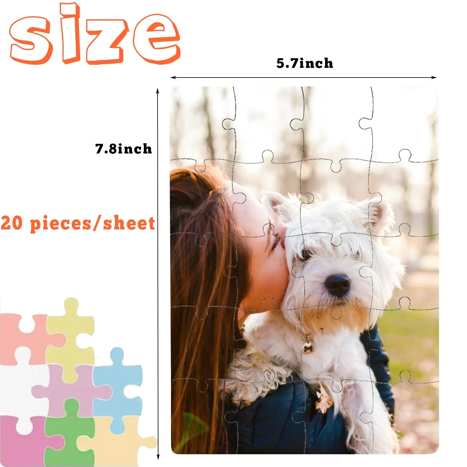 Sublimation Jigsaw Puzzle Blanks Heat Press Transfer Custom Puzzle