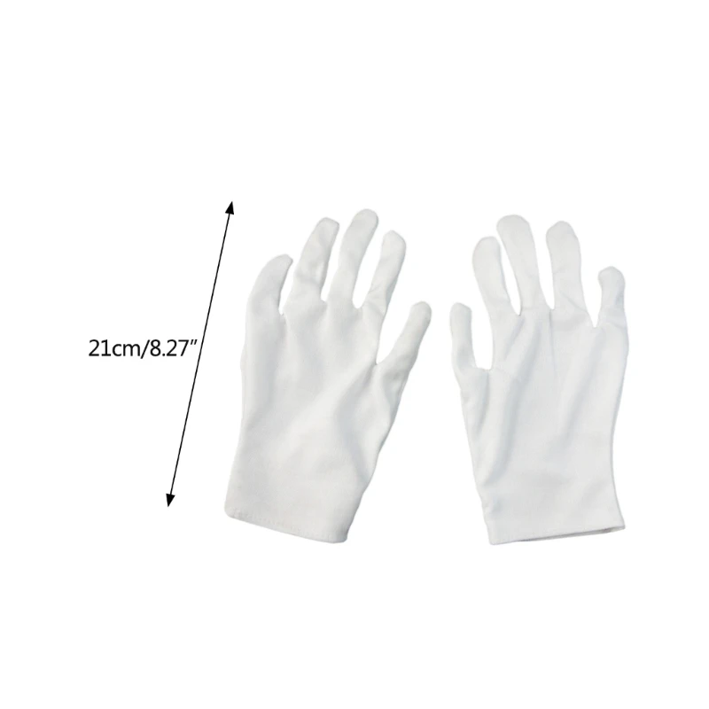 WhiteGloveFormalCateringGlovesCostumeMagicianWaiterTuxedoGuard