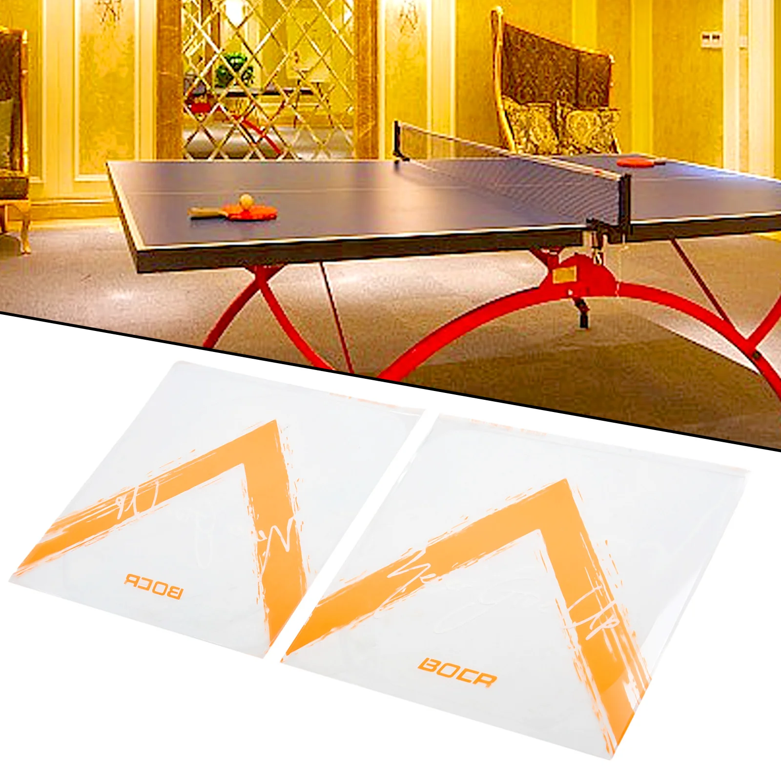 Description Picture 2 of itemPremium Self Sticky Table Tennis Rubber Protective Film 2 pcs Transparent PVC Material Preserve Your Rubber's Integrity