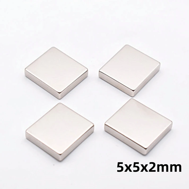 

F5*5*2mm Block Strong Ndfeb Magnets Industrial Rare Earth Permanent Neodymium Magnetic Materials Super Strong Neodymium Magnets