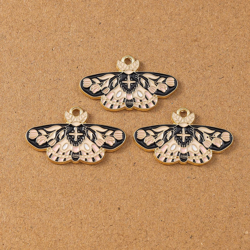 10 Stück niedliche Emaille-Schmetterlings-Charms-Anhänger für Schmuckherstellung, Halskette, Ohrringe, Armband, DIY-Zubehör, Zubehör – Detail 8