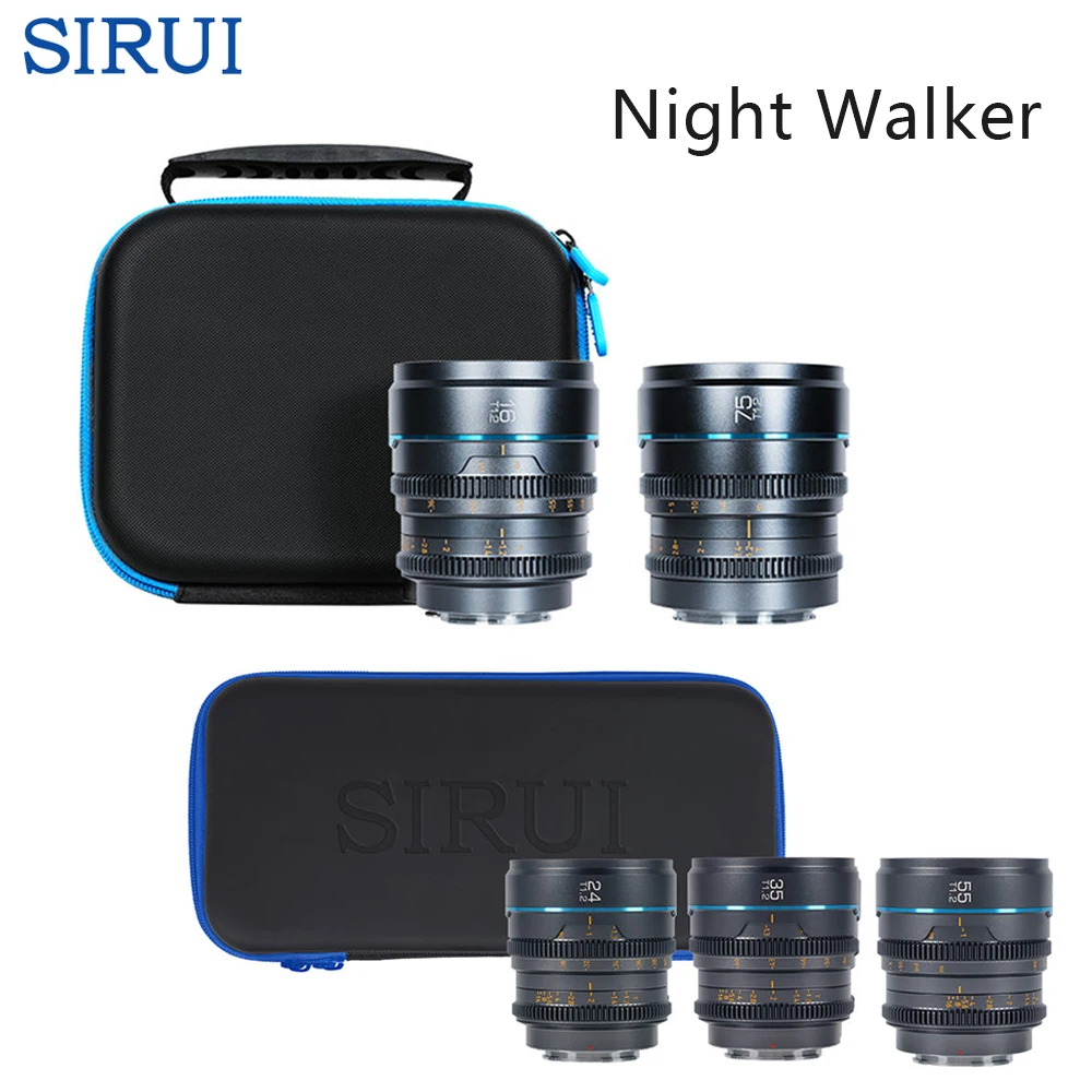 SIRUI Night Walker Ꭲ1.2 16mm&75mmセット Amazon.com : SIRUI Night Walker T1.2 S35 16mm & 75mm Cine Lens Set