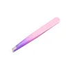 1Pcs Eyebrow Tweezers Stainless Steel Point Slant Flat Tip Removal Makeup Professional Hair Removal Eyebrow Pliers Clip 6