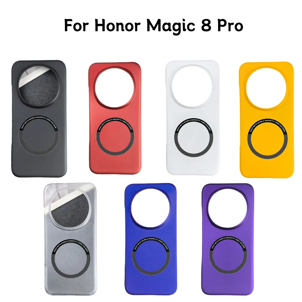 Sleek Matte Anti-Drop Magnetic Phone Case with Anti-Fingerprint Hard Back Cover