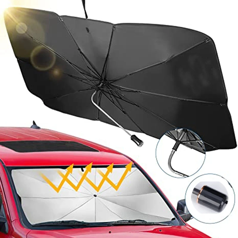 

Car Sun Shade Protector Parasol Auto Front Window Sunshade Covers Car Sun Protector Interior Windshield Protection Accessories