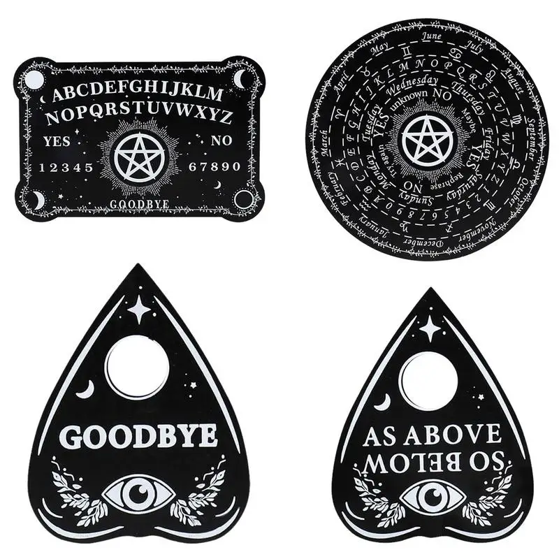 

Talking Board Game Spirit Board With Planchette Talking Board Game Spirit Board Set Pendulum Necklace Witchcraft Wiccan Altar