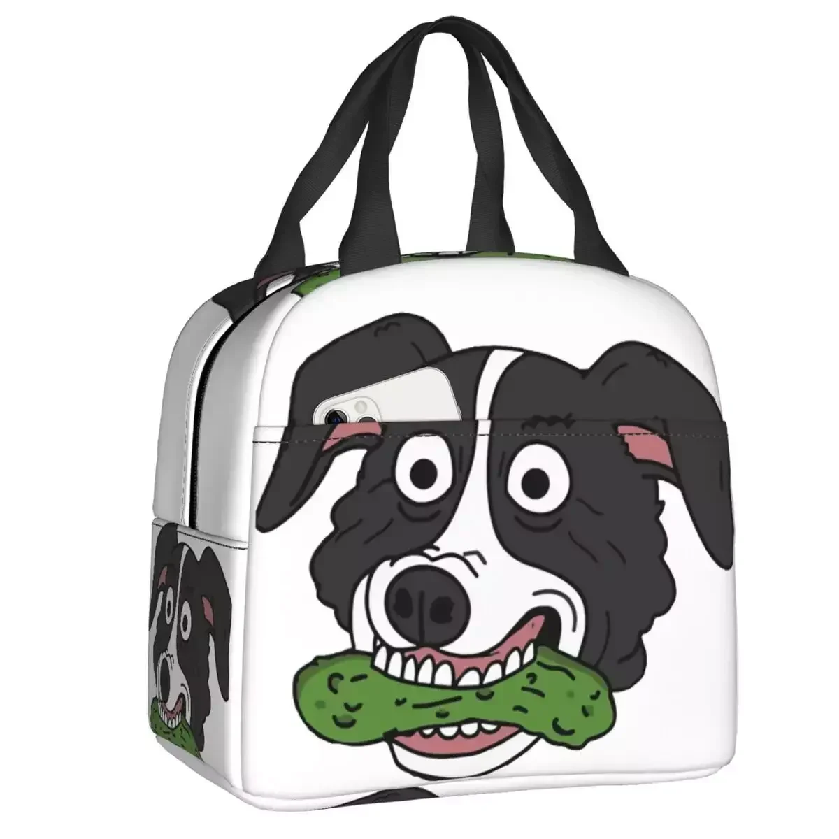 

2024 New My Favorite People Mr Pickles Gift For Fan Insulated Lunch Tote Bag Funny Puppy Resuable Thermal Cooler Bento Box