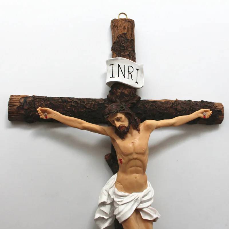 Crucifix De Jésus-Christ, Belle Croix Murale Pratique Solide Et