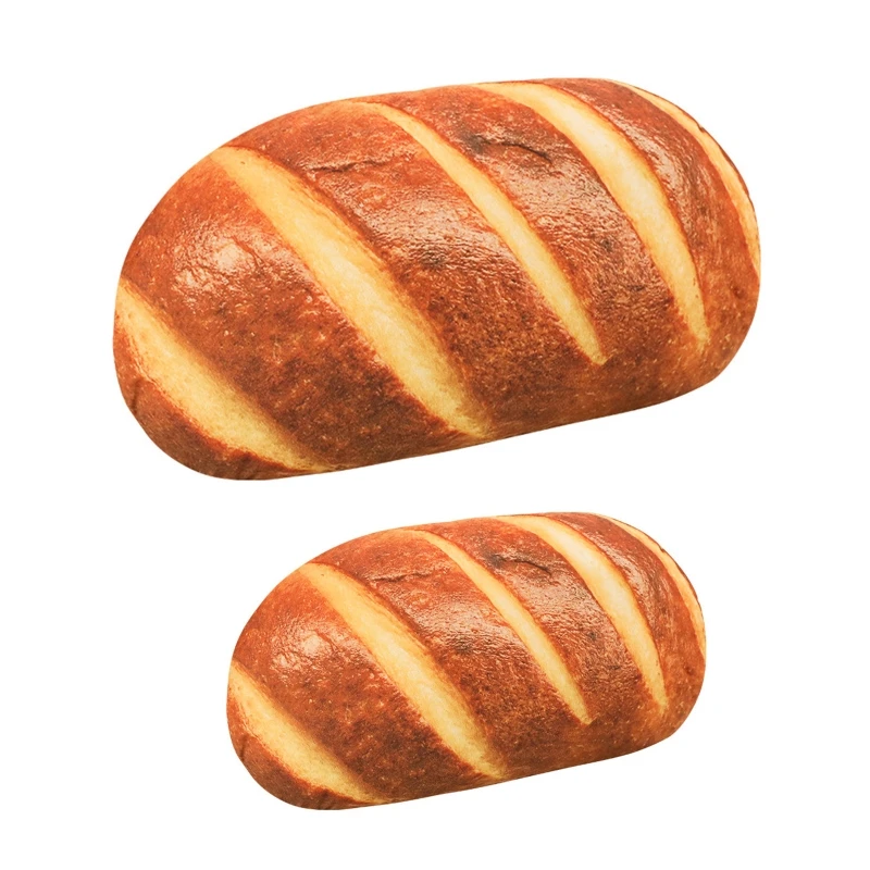 

8/16’’ Plush Toy Bread Lumbar Back Cushion Sofa Decor Lovely Stuffed Pillow Mood Appease Great Valentine’s Gift