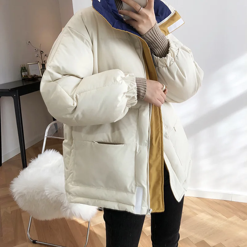 2021 Women Winter Coat Long Sleeve Turn Down Collar Women Warm Jacket Coat Tops High Quality Casaco Feminino Women Thick Coat womens parka