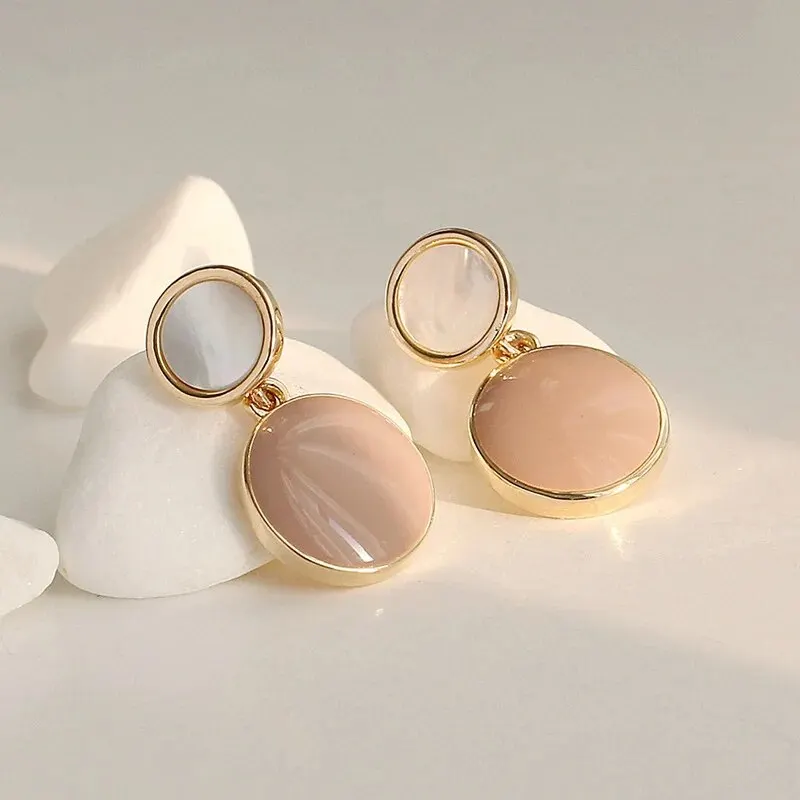 Drop Earrings Drip Glazed Feminine Style