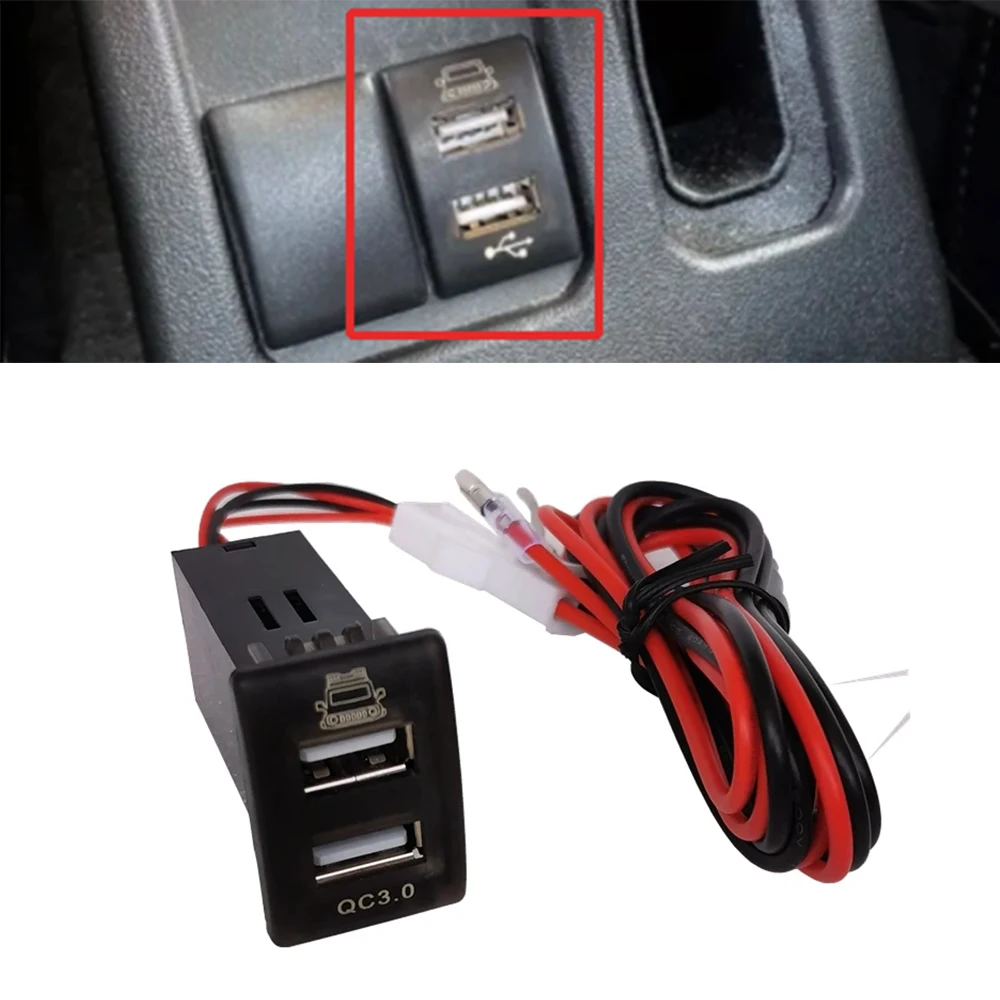 1PCAutoQC30RapidChargerUSBPortFastChargerCarQC30Smartphone