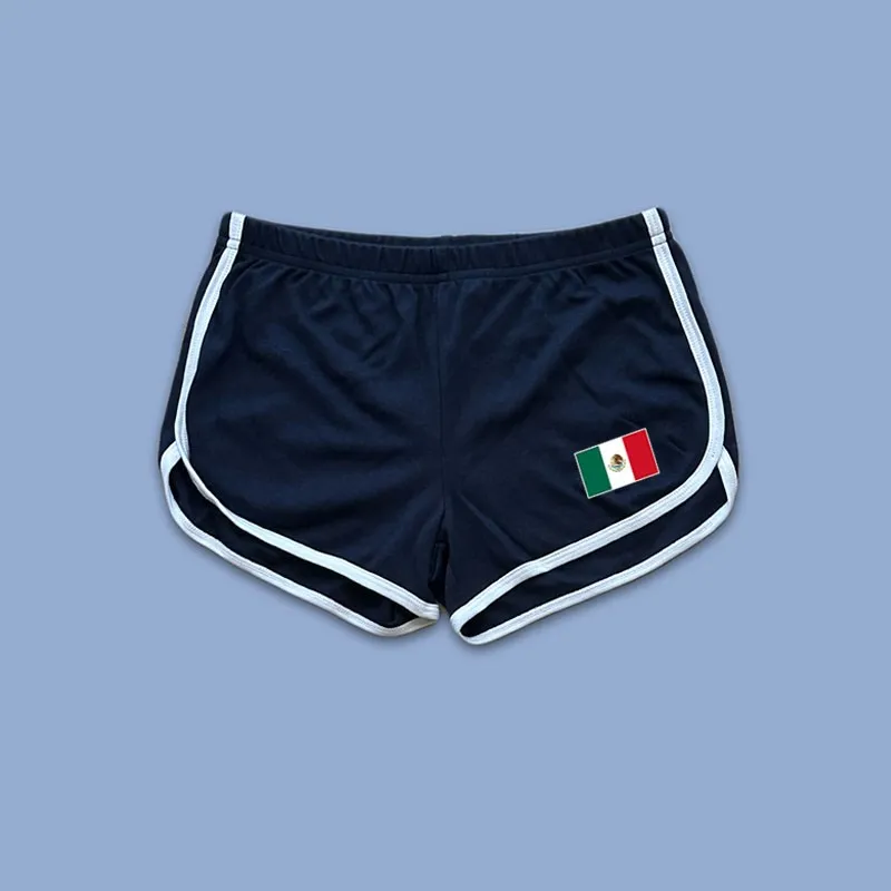 

2023 summer letter leisure Gothic drawstring elastic short waist motorcycle beautiful girl Y2K cool bare thigh sexy shorts.
