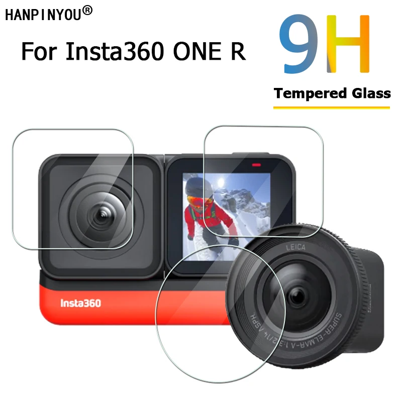 Per Insta360 One R Rs Twin 1 Pollice Edition 9H 4K Grandangolare Leica Camera Lens/Schermo Lcd Pellicola Protettiva In Vetro Temperato Per Oner