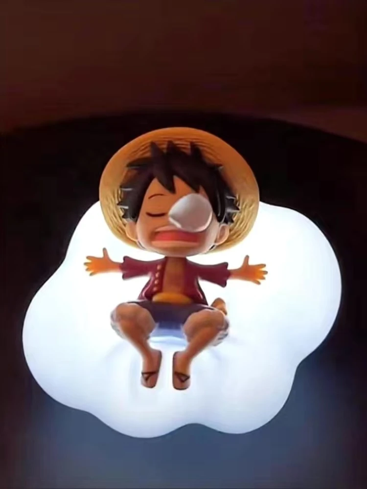 One Piece Anime Box Night Light Characters: Luffy, Zoro, Nami, Sanji, Chopper, Usopp, Franky, Robin, Brook - Figures Sweet Dream Series LED Ornament Surprise Toys Gift