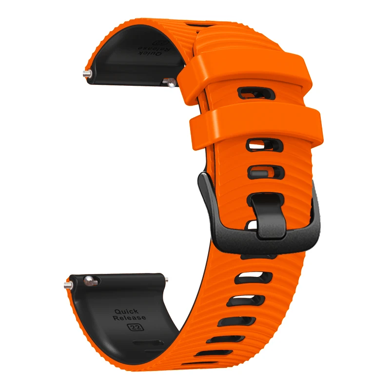 Premium Silicone Watch Strap - 22mm Replacement Wristband