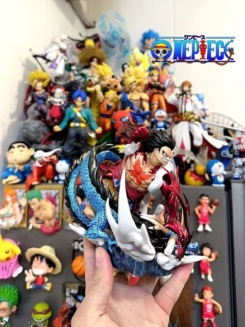 14cm One Piece Anime Figura Wano País Monkey D Luffy Vs Kaido Dragão Luta  Gk Luffy Pvc Tamanho Grande Figura de Ação Toy Model - AliExpress