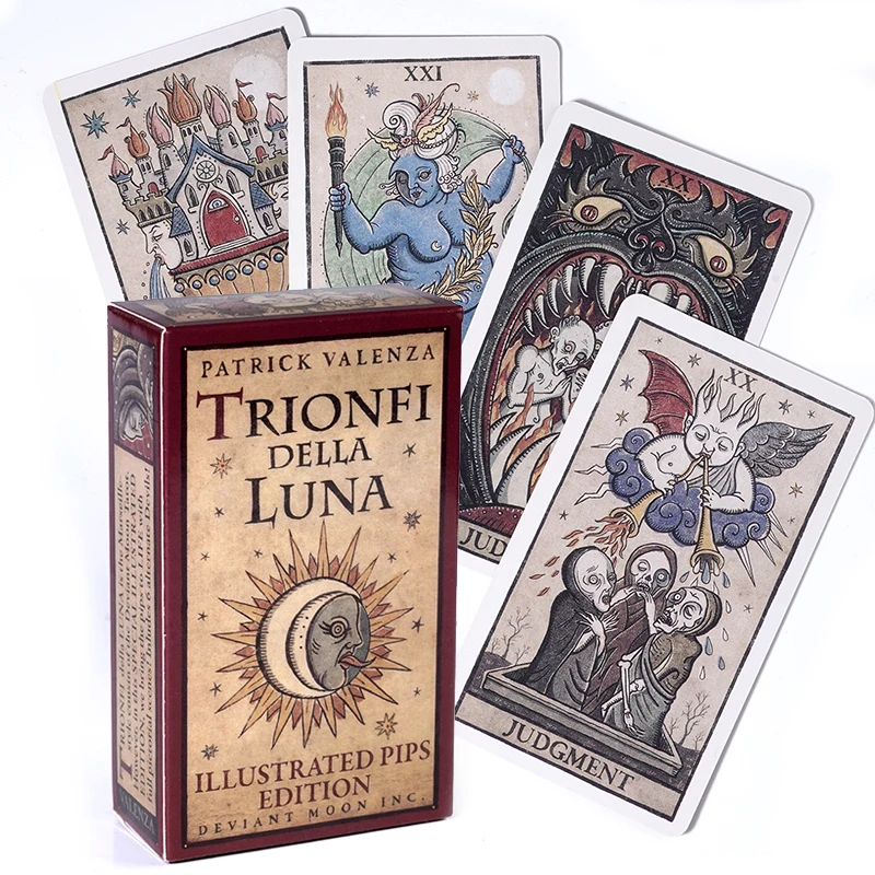 

Терминал Trionfi della Luna Tarot с 78 картами и руководством в формате PDF